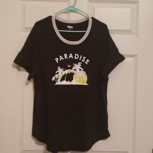Old Navy black graphic tee size XXL